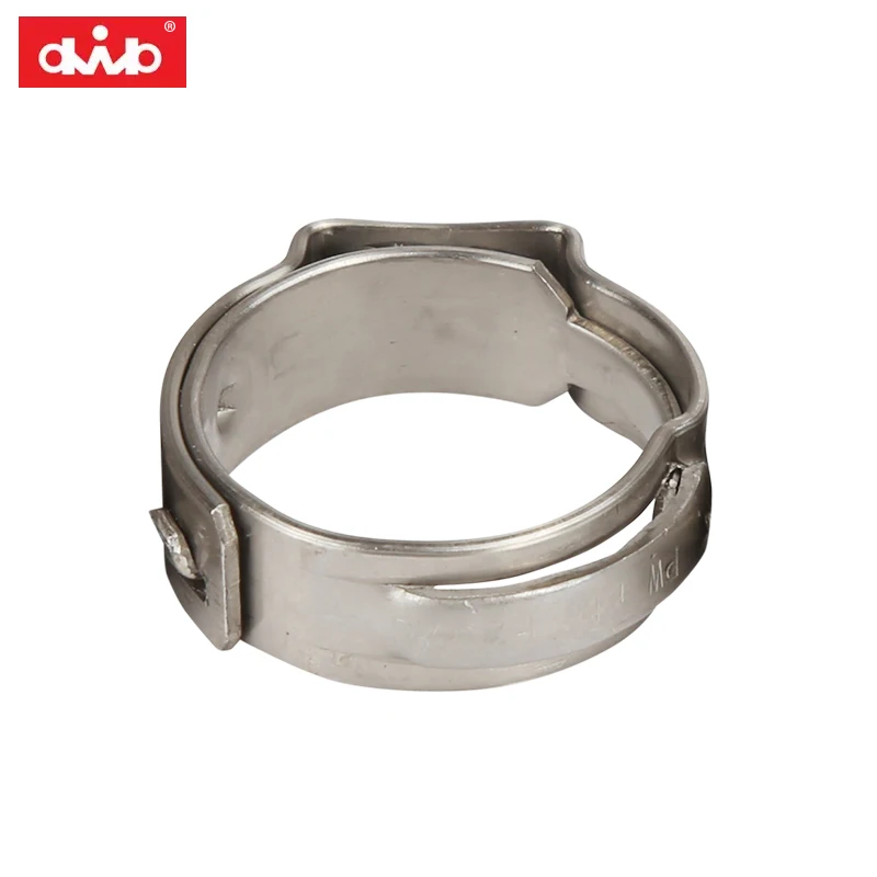 Stainless Steel Single Ear Hose Clamps Seamless Pinch Clamps for Pex Tube CV Joint Boot Clamp for Engine Parts