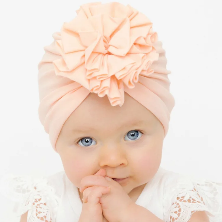 New Cute Baby Hat Supplies Product Lovely Kids Girls Turban Caps Knotted Bow Infant Newborn Baby Flower Hair Accessories