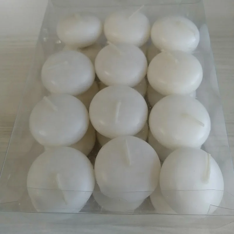 OEM wholesale customization ivory color floating candles in water holder sell in Dubai for Bar and Party