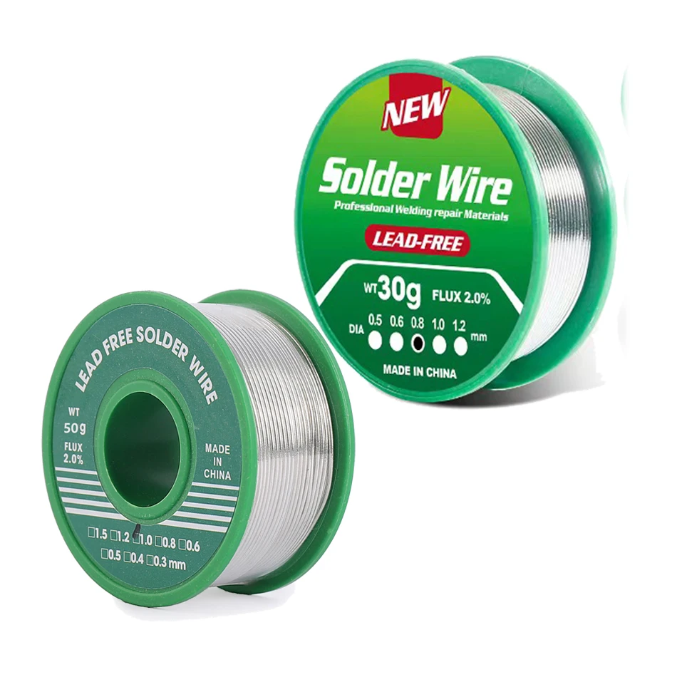 Soldering Wire with Flux 0.8mm Tin Lead Wire for Electronics Solder Wire Rosin Core Roll