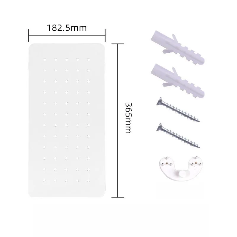Creative Hole Plate Accessories Hook Nail-Free Large Capacity Wall Mounted Desktop Storage Shelving Storage Box