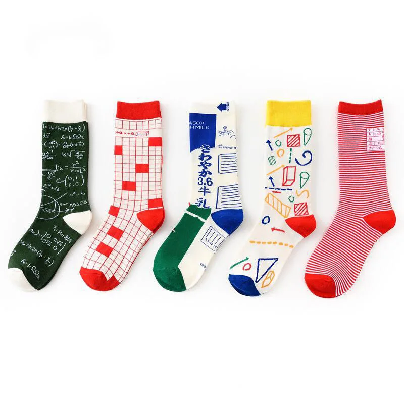 Sustainable Eco Friendly Organic Cotton Women Funny Custom School Socks
