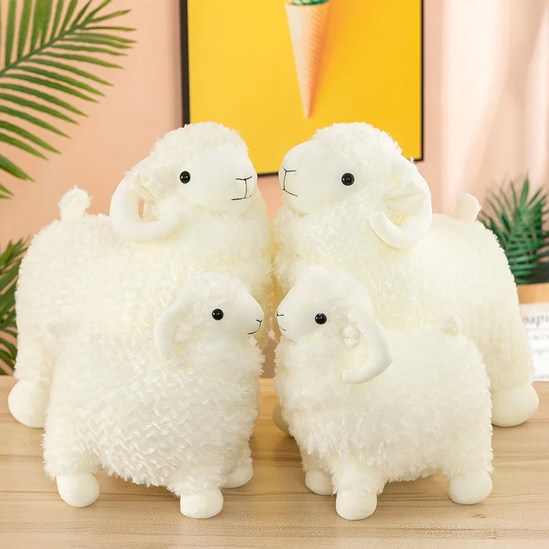 Free sample 10 Wholesale Super Soft Standing Lamb Toy Plush Stuffed Animal Sheep Goat Toy