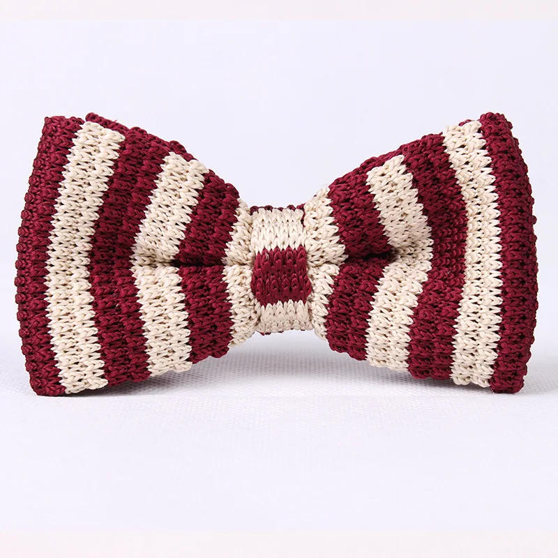 Knitted Bow ties For Men Fashion Neckwear Adjustable Mens tie For Wedding Male Neck Ties For Men Knit Bowtie