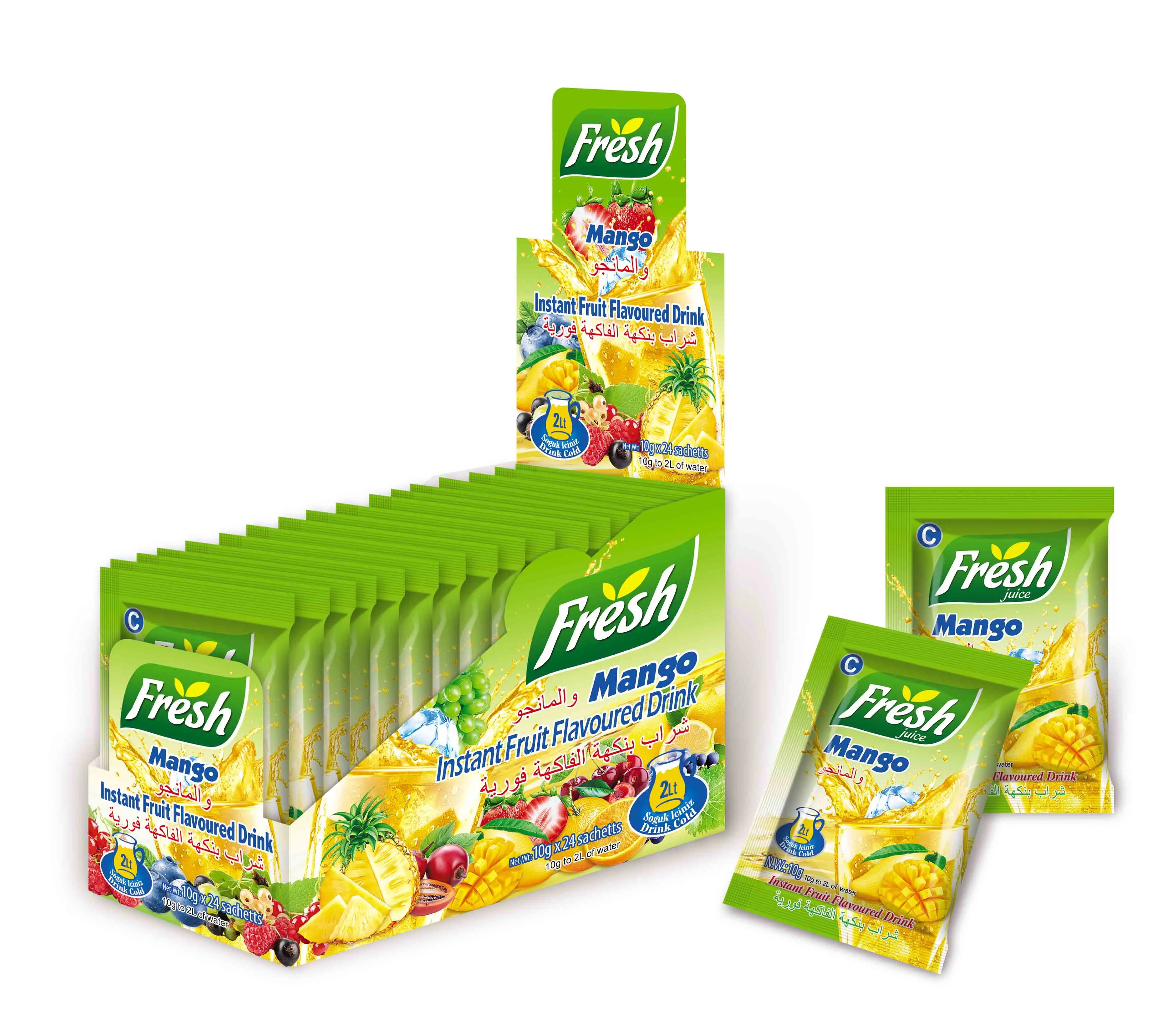 Fruit Juice Drink Instant Powder Juice Soft Drink  Beverages Mango Orange Strawberry Flavor Drink Juice Powder