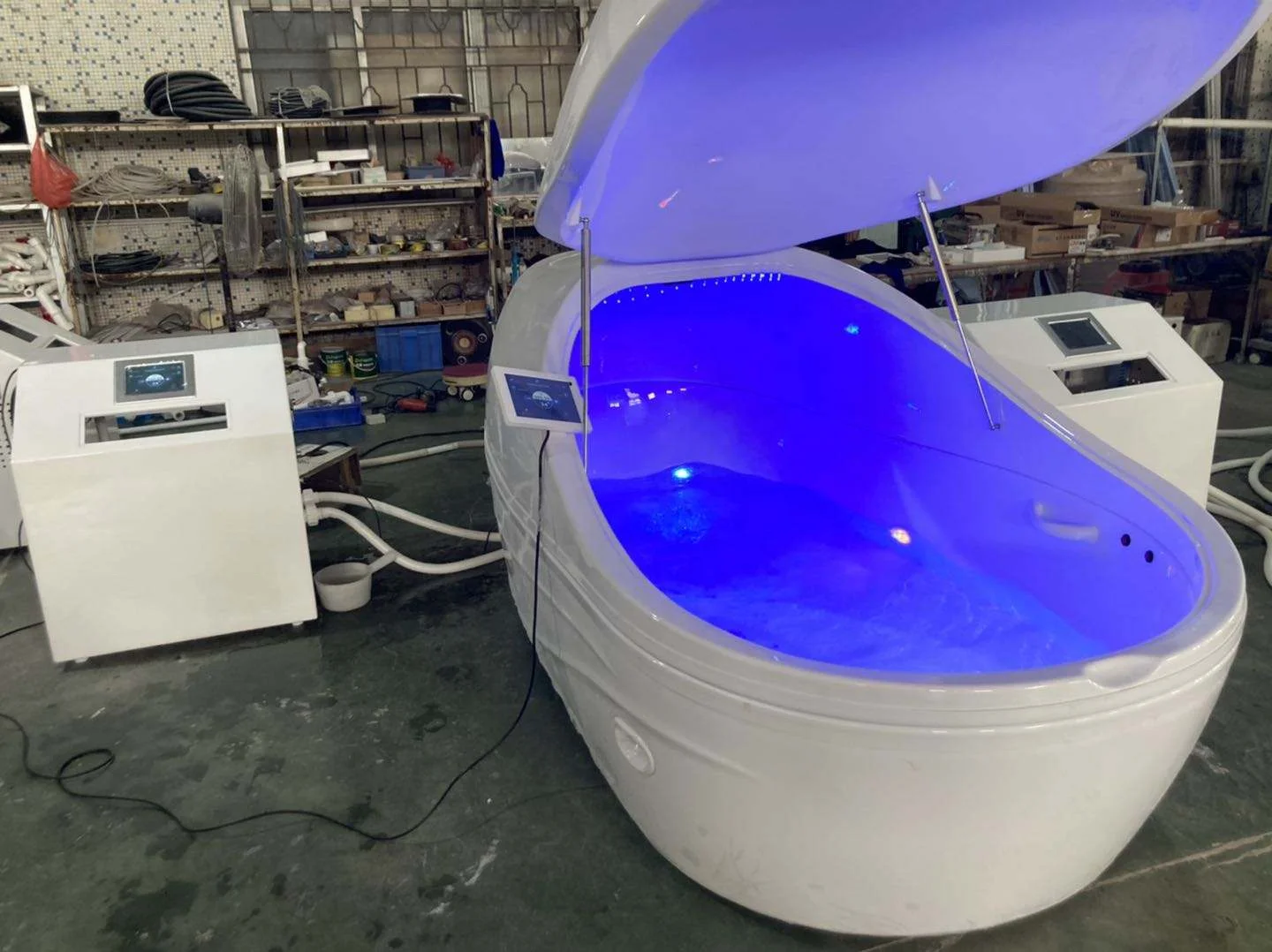 big blue factory espom salt zero gravity sensory deprivation isolation floating therapy healthy detox relax tank for personal