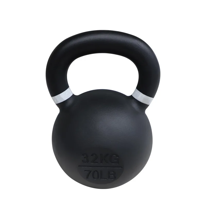 Wholesale Gym Fitness Cast Iron Lifting Equipment Dipped Kettlebell with Handle