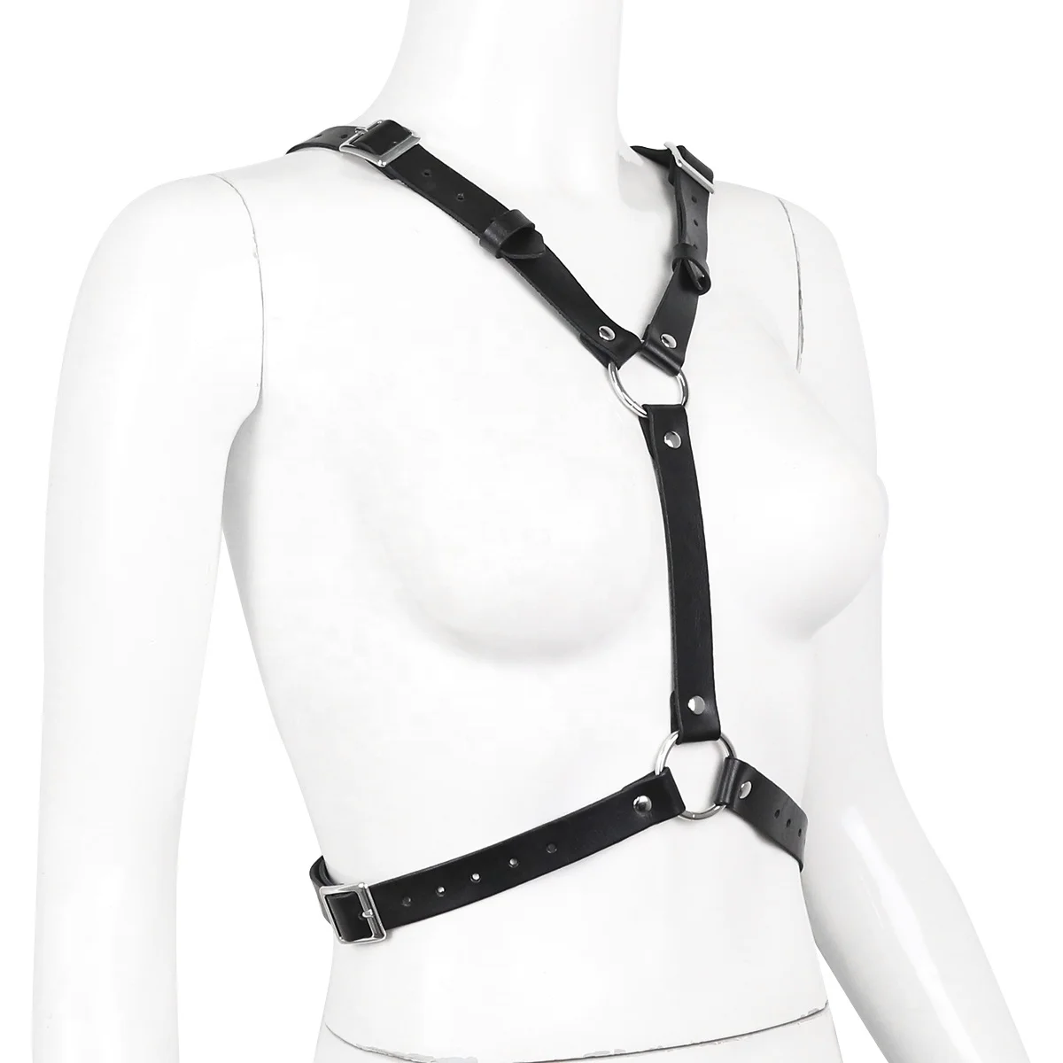 Simple BDSM Bondage  Halloween Devil Wing PU Leather Strap Women Belt Harness Cosplay Party Costume