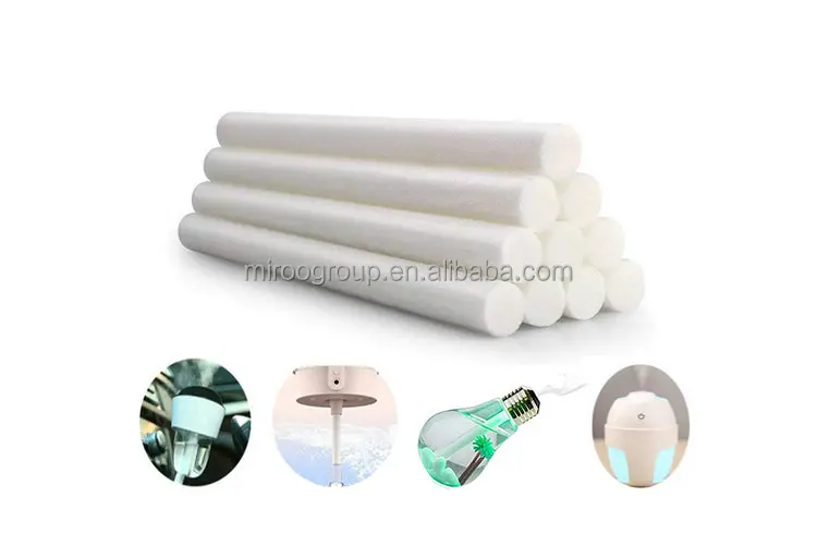 Factory Price Essential Oil Car Diffuser Refill Fiber Wicks Customized Replacement Cotton Sponge Stick for Aroma