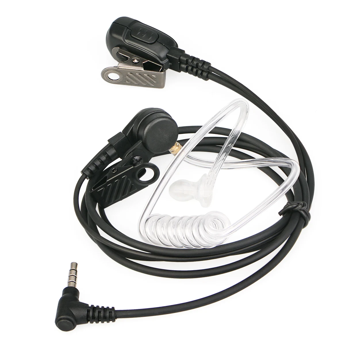 3.5mm 1-Pin Acoustic Earpiece Mic PTT Headset for YAESU VERTEX