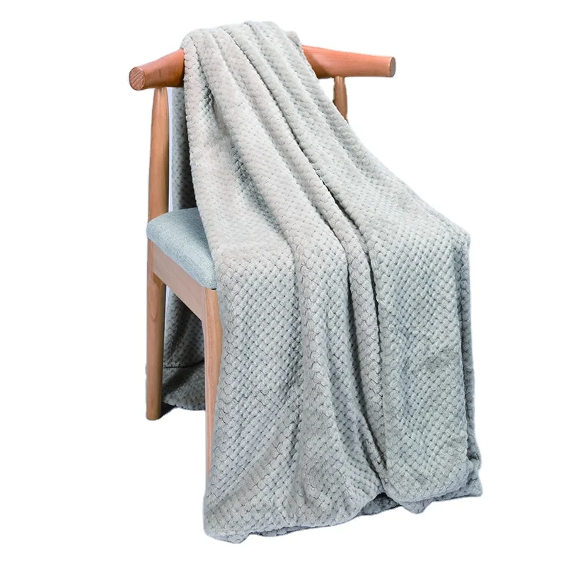 OEKO Certificated High Quality Luxury Faux Fur Reversible Super Soft PV Plush  Blanket