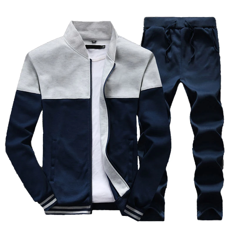 Autumn/Winter New Style Zipper Sports Tech Training Custom logo White Tracksuit
