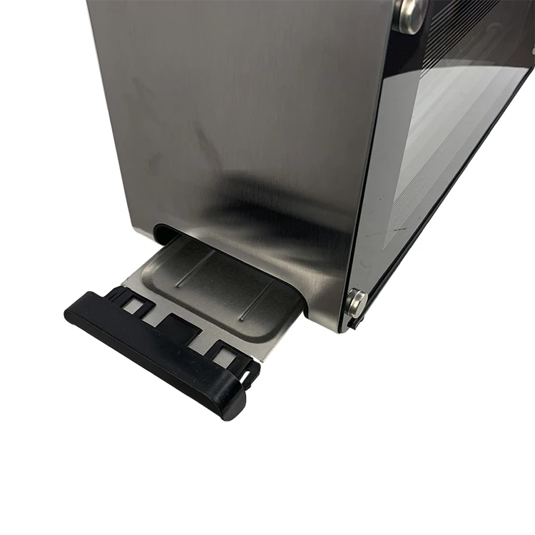 Sandwich Breakfast Maker Bread Toaster Machine 2 Slice Long Slot Visible With Glass Window