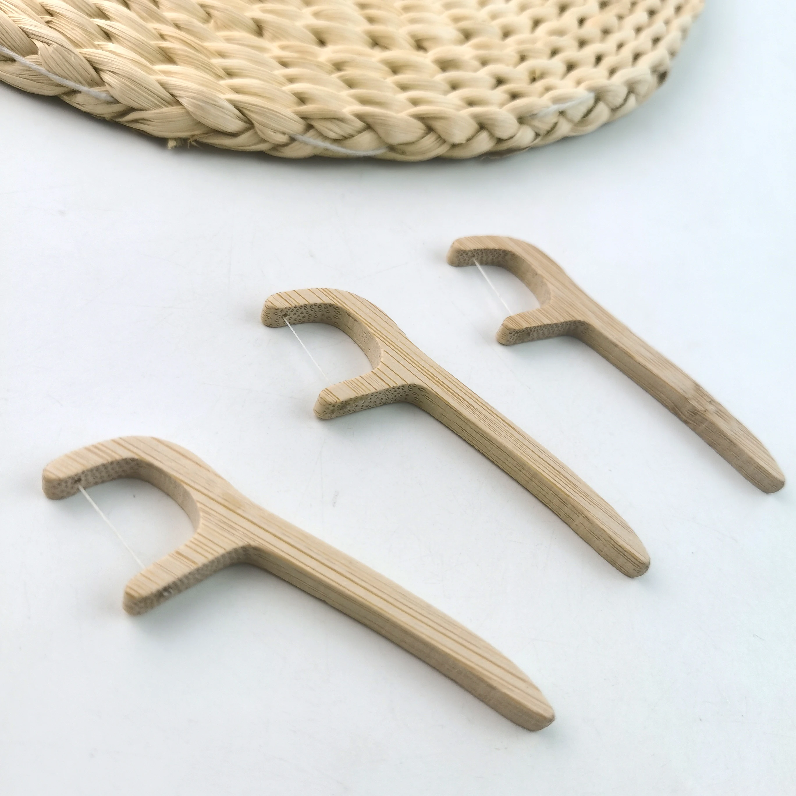 Zero Waste Vegan Organic Bamboo Dental Floss Picks Tooth Flosser for Adults & Kids Toothpick Stick Soft on Gum & Teeth