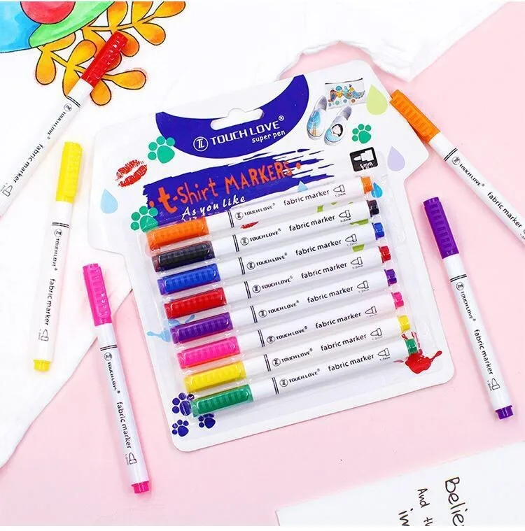 Моющиеся тканевые маркеры нетоксичные художественные тканевые маркеры желтые маркеры на масляной основе Детские маркеры Маркен