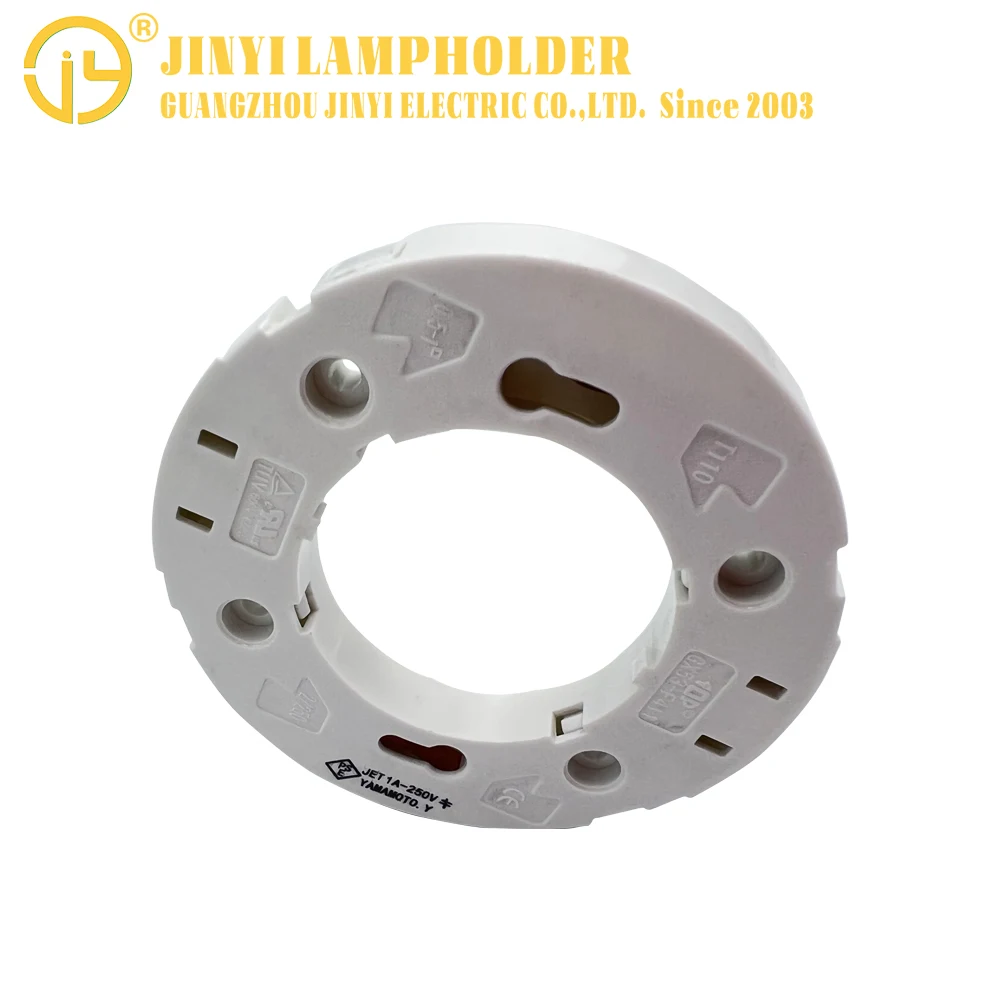 hot sale GX53 fluorescent lamp holder white LED UV plastic lamp holders & lamp bases