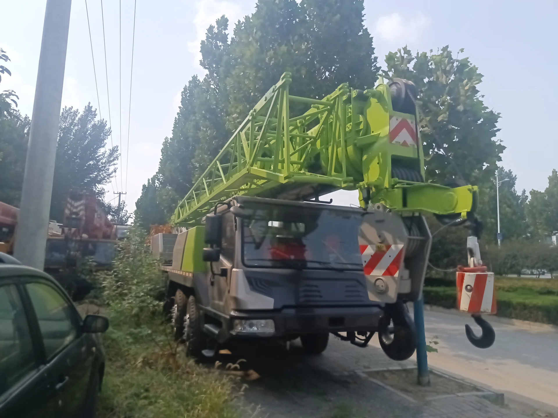 Telescopic arm crane 50t used crane zoomlion used machinery used truck cranes