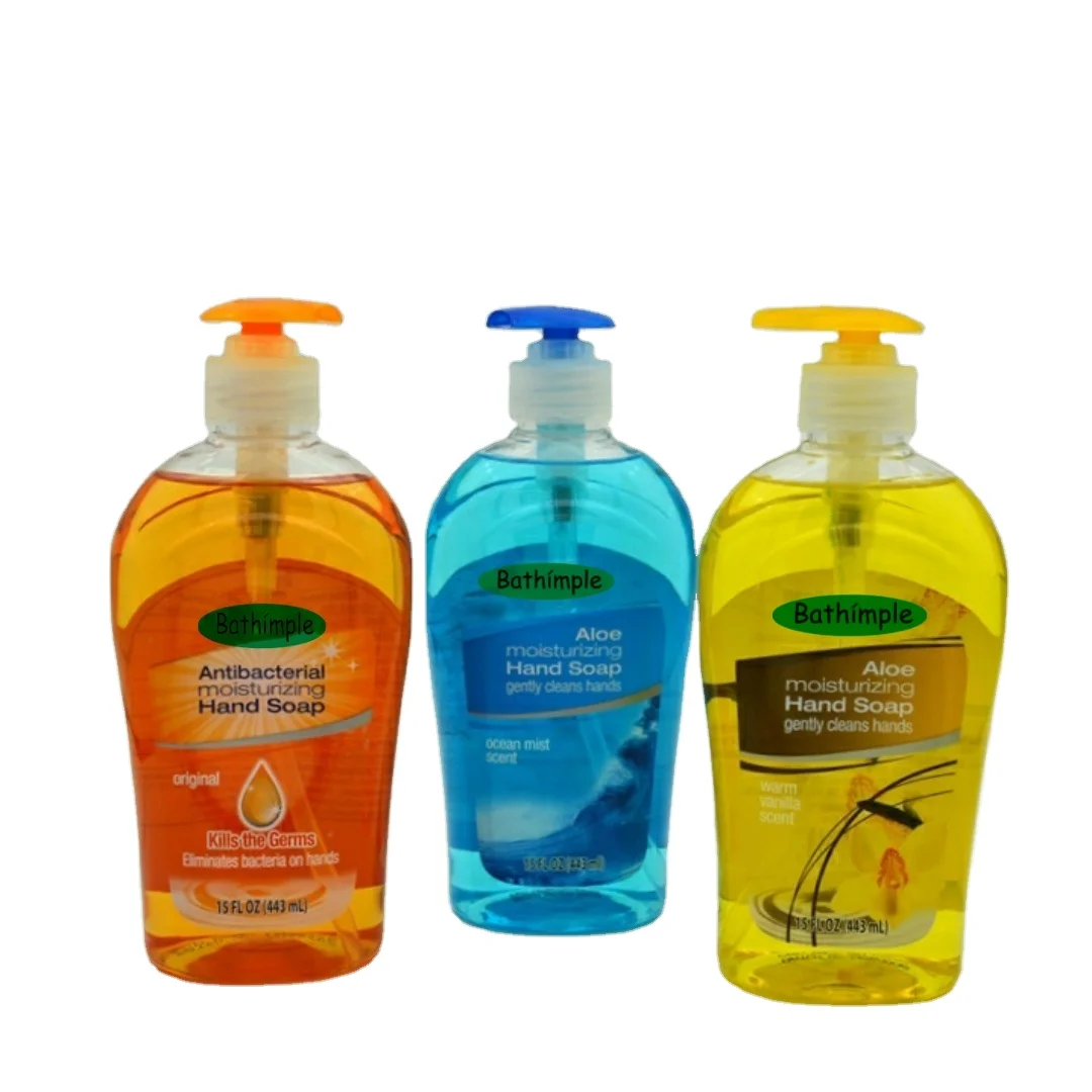 Liquid Soap Hand Wash plastic bottles 448 ml for Household  with Dosing Pump