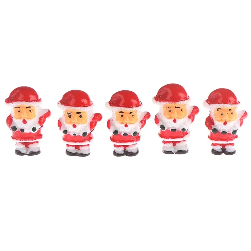 FREE SAMPLE Mini Christmas Model Decoration Figure Toy Santa Claus Snowman DIY Resin Craft Small Ornaments