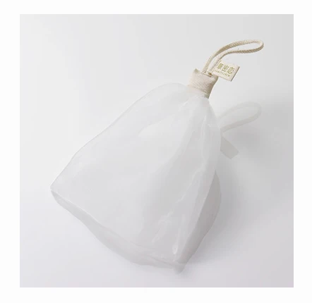 White made in japan face wash bath supplies natural small net bag