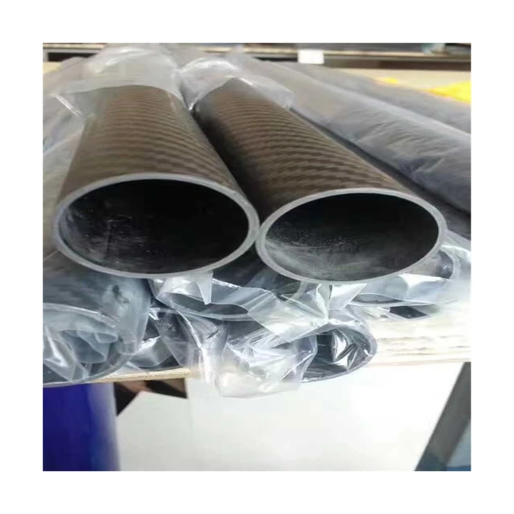 
100% pure carbon fiber light weight 12*16 mm carbon fiber roll wrapped tube for sport eqipment 