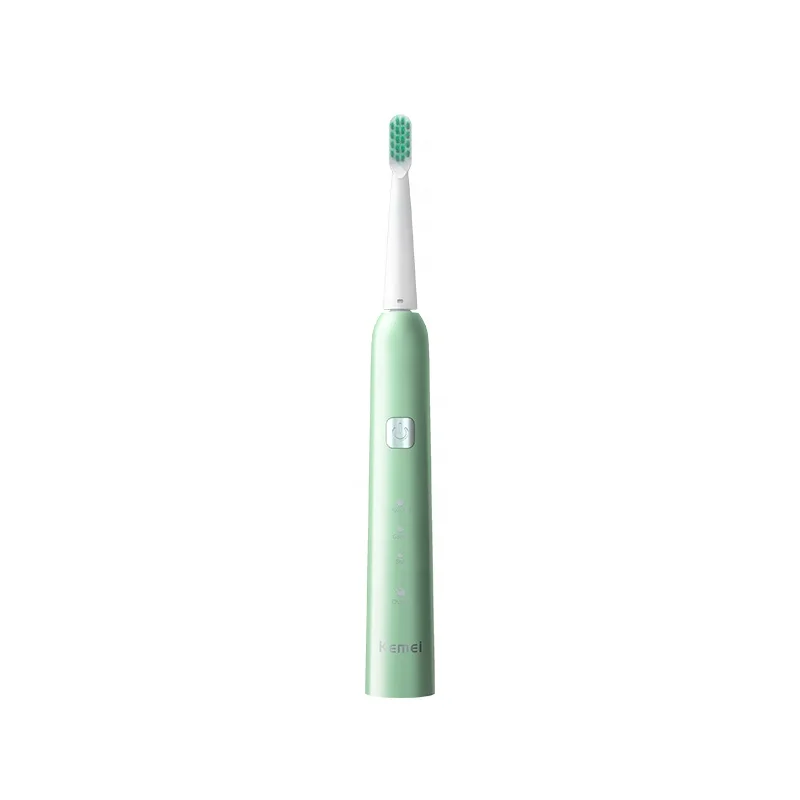 Ultrasonic Replaceable Brush Head Electric Toothbrush Kemei Km-Ys713 Two Minutes Timing Waterproof Electric Toothbrush