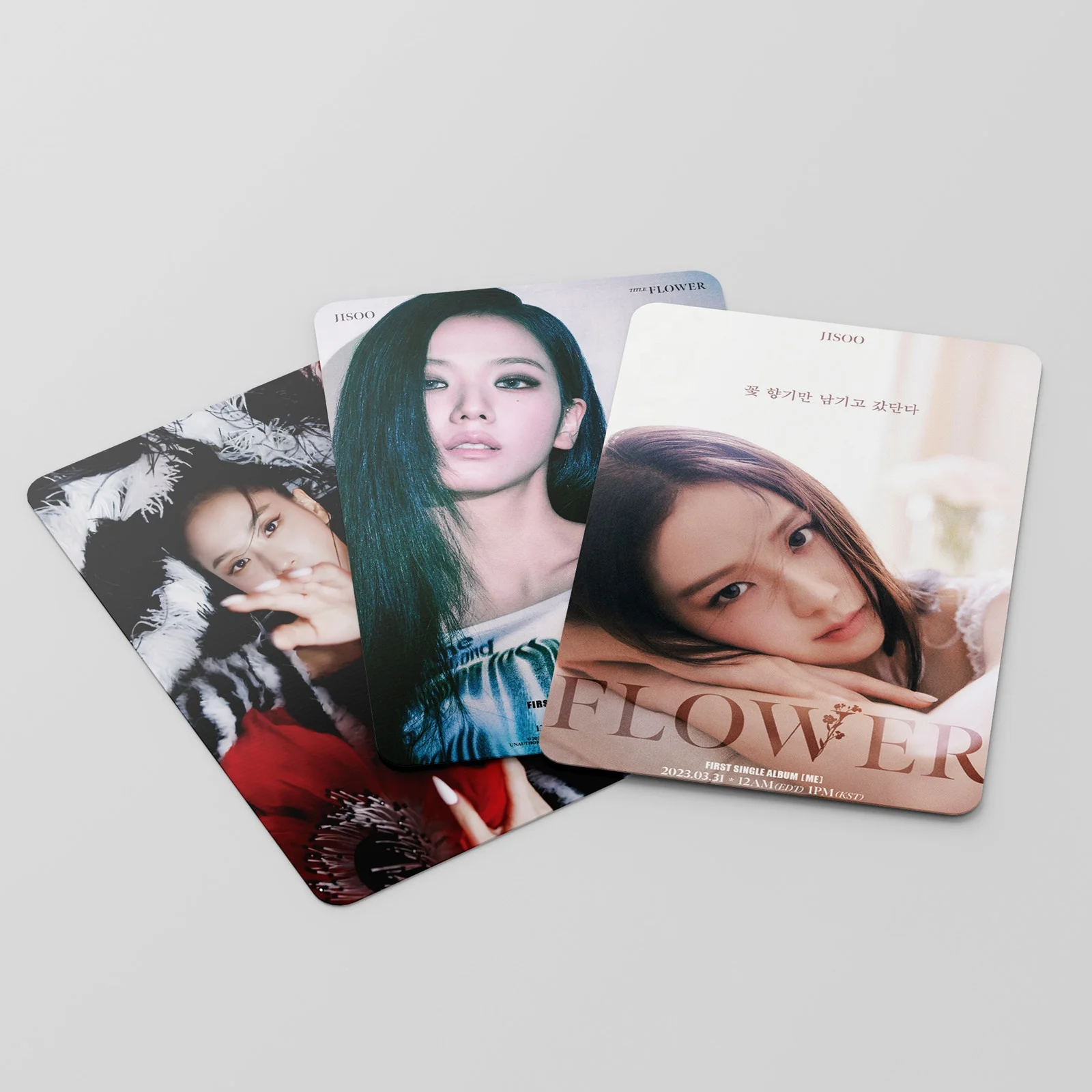 Kpop Pop Group 54 pieces/box JISOO SOLO ME photo Lomo card kpop