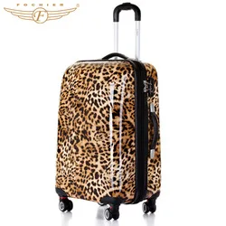 Customized Printed ABS PC Trolley Travel Luggage Bag