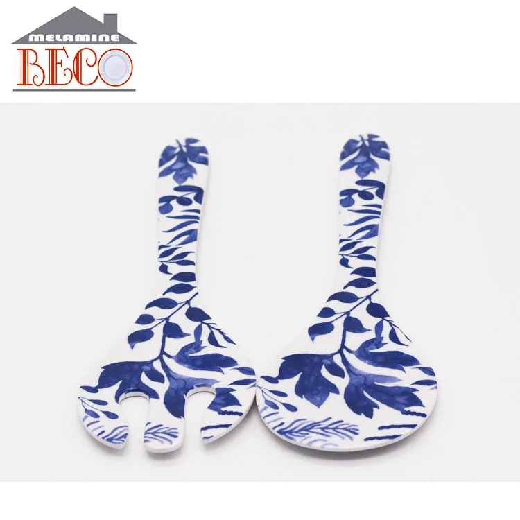 custom  melamine cheap plastic salad spoon and fork set price