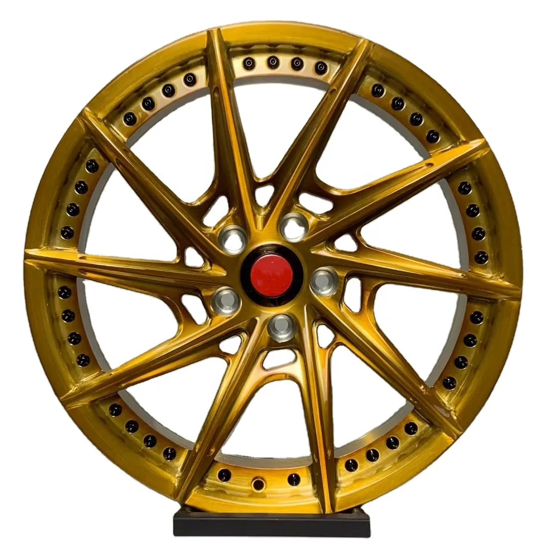 customized colorful forged 1 piece alloy wheels golden yellow color rims 18 19 20 21 22 inch for Benz in stock