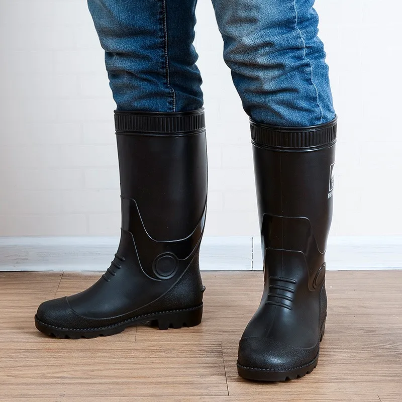 
High quality non-slip wear-resistant water shoes fishing car wash high tube men rain boots 