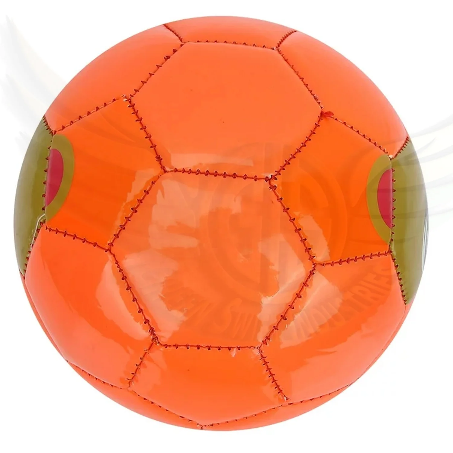 Soccer Ball Football Wholesale Custom Size 2 Black Yellow Bag Green Red White Blue Shiny PVC Silkscreen Gray Surface Color