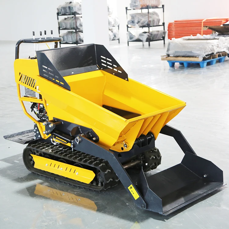 Mini Dumper Tracked Fully Hydraulic Track Self Loading Dumper Farm Mini Crawler Dumper Truck Garden Tractor Factory Price