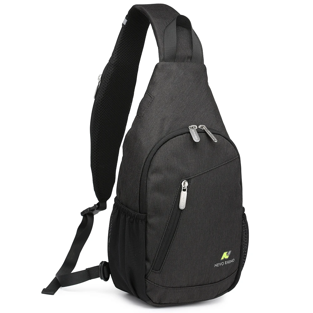 Custom Waterproof Anti Theft Designer Chest Bag USB Crossbody Sling Bags For Men Single Shoulder Crossbody Bag