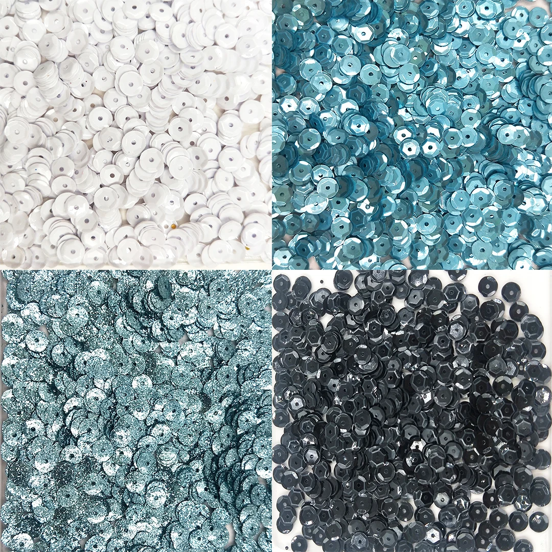 Mix Sizes/Shapes Flake Cup Confetti Sewing Craft Loose Sequins Paillettes Wholesale Christmas Glitter for Festival Decoration