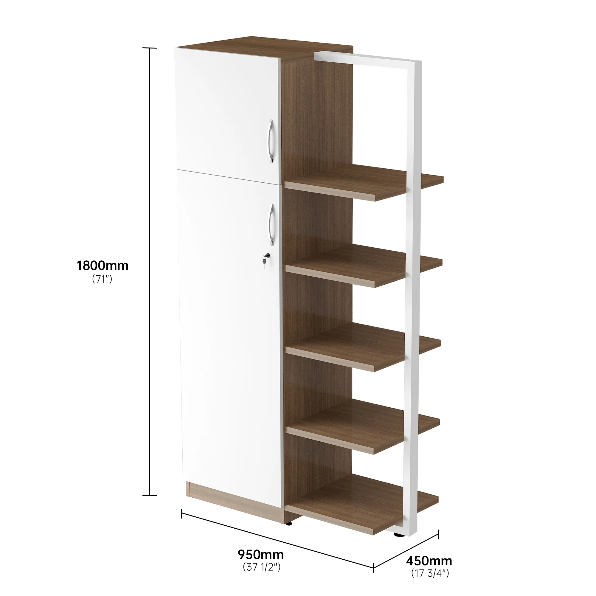 Hot selling factory store shelf modern wardrobe book