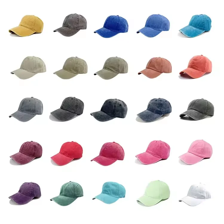 LRT Wholesale Fashion Cotton Dad Trucker Caps Hat Custom Embroidery Logo Washes Denim Sports Baseball Caps Hats For Men