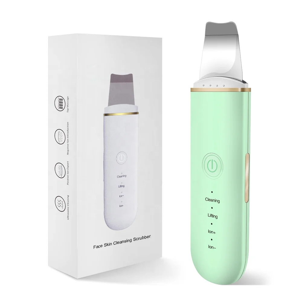 
Vibration Face Spatula Blackhead Remover Facial Shovel Clean Cavitation Peeling Facial Lifting Ultrasonic Skin Scrubber 