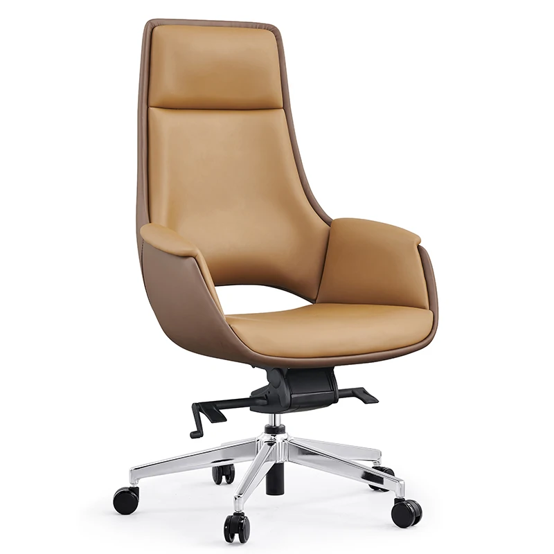 Modern office chair real leather china manufacture manager leather swivel executive office chair for office furniture