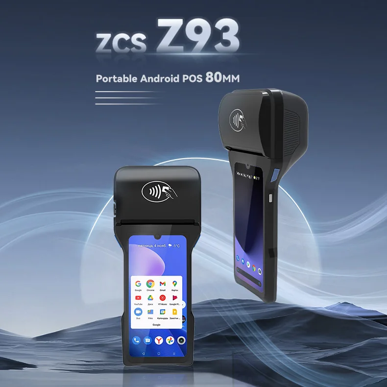 4G Portable Tablet Pos System Barcode Offline Wireless Mobile Payment Pos Handheld Android Pos Terminal with Printer