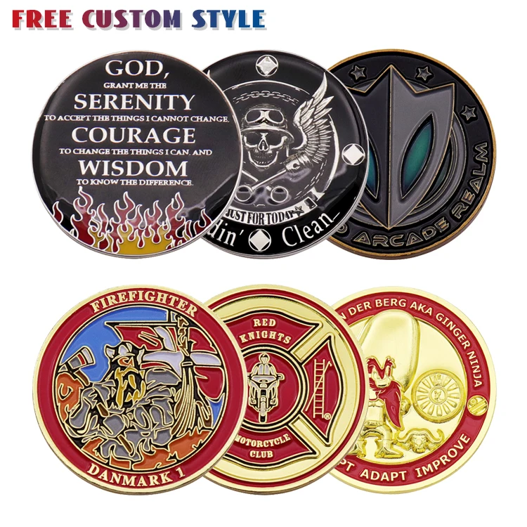 Custom British Collectible Antique Old Metal Challenge Coin 3D Double Sided Gold Dollar Liberty Souvenir Coin Wholesale Maker