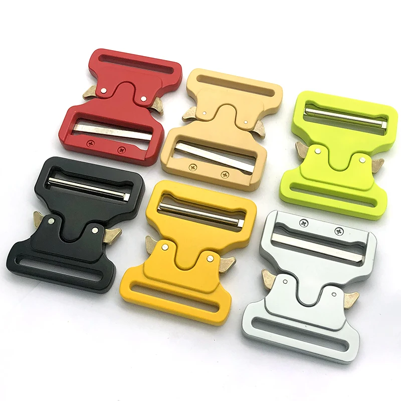 BLACK Custom 25mm ZINC Alloy Tactical Buckle Adjustable Metal Quick Release Belt Buckle