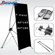 Новейшая индивидуальная цифровая печать наружный стандартный штатив X рамка баннер дисплей Реклама Регулируемый X стенд баннер на продажу