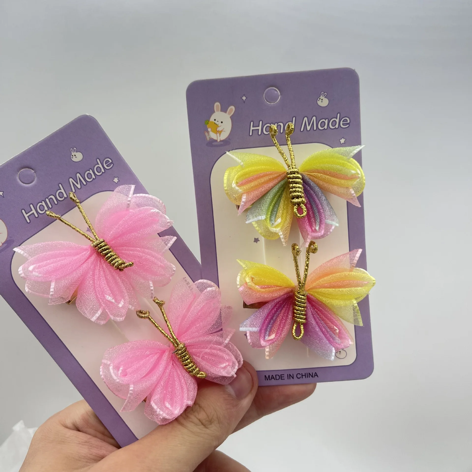 Wholesale Colorful Butterfly Hair Clips for Women and Girls Hair Accessories