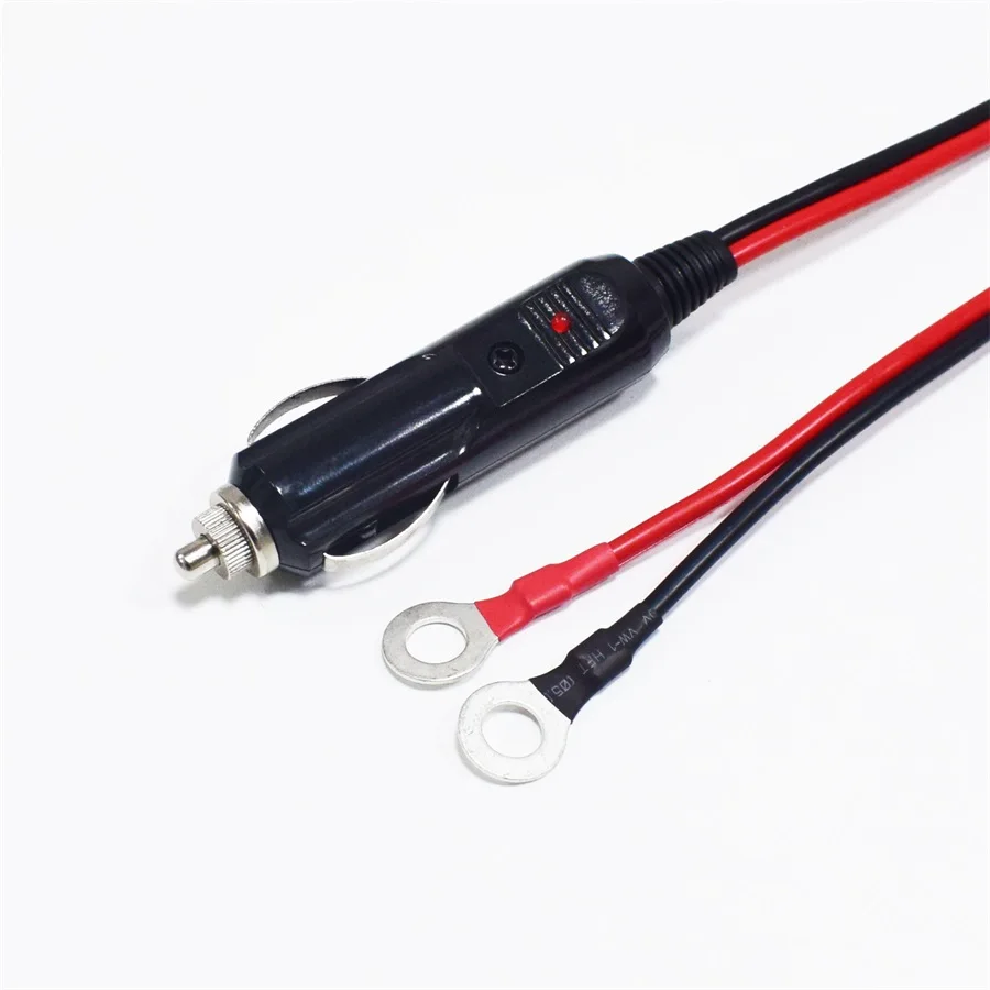 Автомобильное зарядное устройство для прикуривателя SPT2/16AWG с разъемным кольцом до 8 4 мм 12 В 15 А предохранитель автомобильный инверторный соединительный кабель 1 м