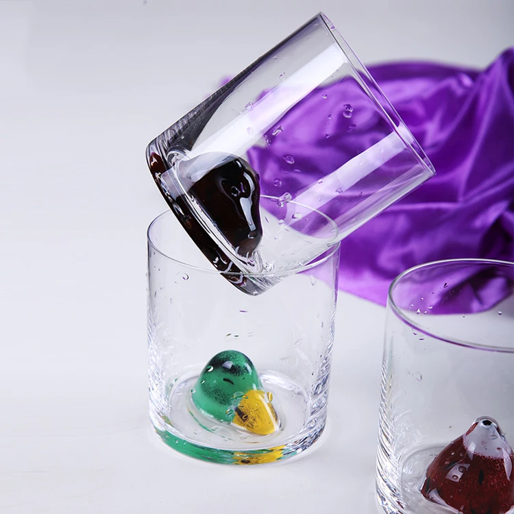 Colored 3D Animal Crystal Whiskey Glasses Creative Lovely Whiskey Wine Glass Wholesale Glassware