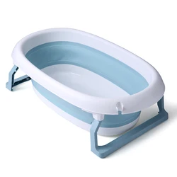Folding Baby Bath Tub Foldable Baby Shower Bath Tub Eco-friendly Newborn Bathtub Safe Adjustable Kids Bath Tub