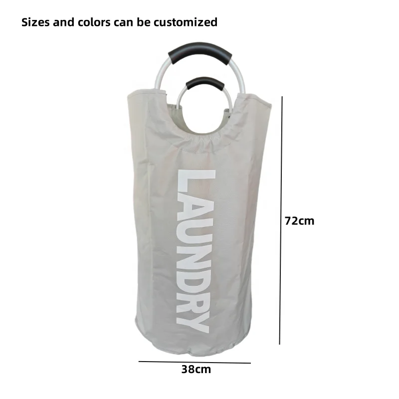 Factory customization 600d Large Laundry Basket Collapsible Laundry Bag Freestanding Tall Clothes Hamper Foldable Washing Bin