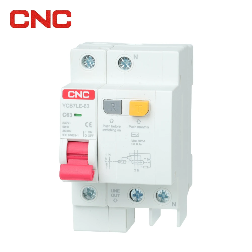 Elcb mcb mini earth leakage circuit breaker mccb rccb rcd rcbo 1P 2P 3P 4P