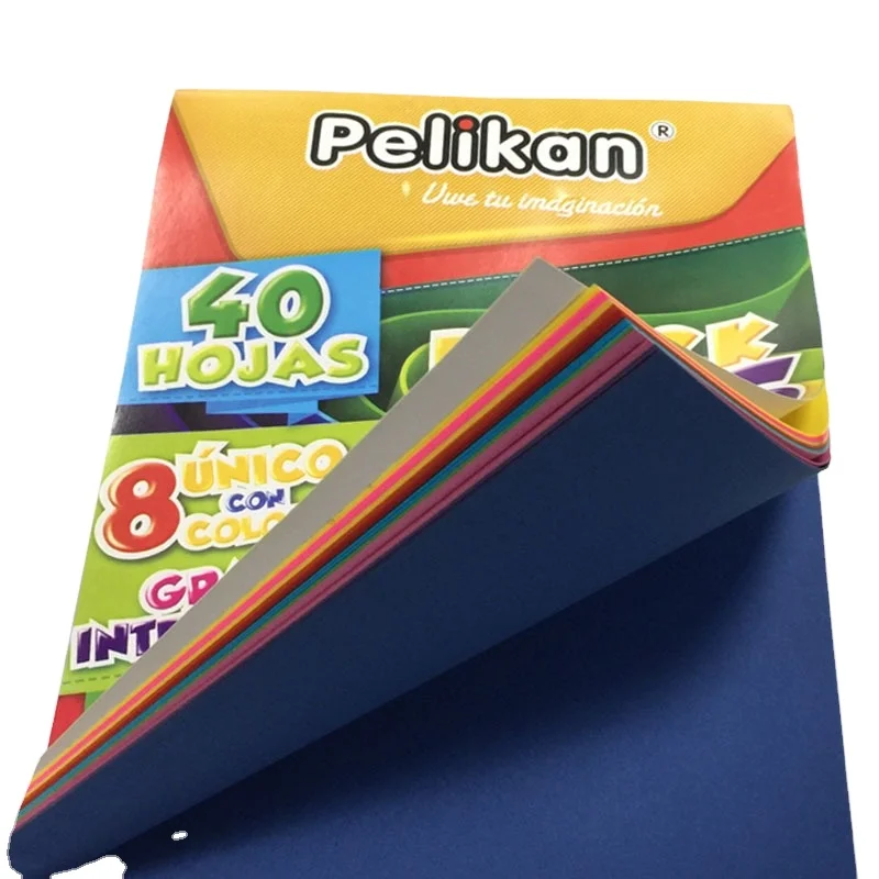 70g ~180gsm Color paper pad construction paper Kids A3 A4 A5 School Craft Black Color Paper Drawing Sketch Painting block